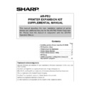 Sharp AR-PB2 (serv.man6) User Guide / Operation Manual