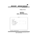 Sharp AR-PE1 (serv.man8) Service Manual
