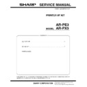 Sharp AR-PX5 (serv.man2) Service Manual