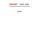 Sharp AR-RF1 Service Manual / Parts Guide