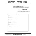Sharp AR-RF3 (serv.man3) Service Manual / Parts Guide