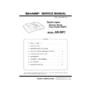 Sharp AR-RP7 (serv.man2) Service Manual