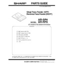 Sharp AR-RP8 (serv.man10) Service Manual / Parts Guide
