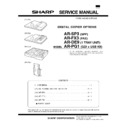 Sharp AR-SP3 (serv.man3) Service Manual / Parts Guide