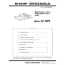 Sharp AR-SP4 Service Manual