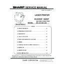 Sharp DX-B350P, DX-B450P, DX-CSX1, DX-CSX2, TEX1, DX-UX1, DX-UX2 Service Manual