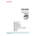 Sharp DX-C200P (serv.man3) User Manual / Operation Manual