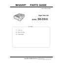 Sharp DX-CS10 (serv.man2) Parts Guide