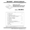 Sharp MX-2300N, MX-2700N, MX-2300G, MX-2700G, MX-2300FG, MX-2700FG (serv.man11) Service Manual