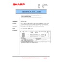 Sharp MX-2300N, MX-2700N, MX-2300G, MX-2700G, MX-2300FG, MX-2700FG (serv.man152) Technical Bulletin