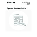 Sharp MX-2300N, MX-2700N, MX-2300G, MX-2700G, MX-2300FG, MX-2700FG (serv.man19) User Guide / Operation Manual