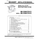 Sharp MX-2300N, MX-2700N, MX-2300G, MX-2700G, MX-2300FG, MX-2700FG (serv.man8) Service Manual