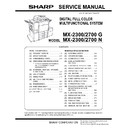 Sharp MX-2300N, MX-2700N, MX-2300G, MX-2700G, MX-2300FG, MX-2700FG (serv.man9) Service Manual