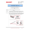 Sharp MX-2300N, MX-2700N, MX-2300G, MX-2700G, MX-2300FG, MX-2700FG (serv.man99) Technical Bulletin
