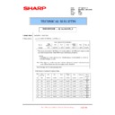 Sharp MX-2600N, MX-3100N, MX-2600G, MX-3100G (serv.man72) Technical Bulletin