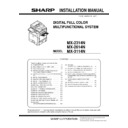 Sharp MX-2614N, MX-3114N (serv.man8) Service Manual