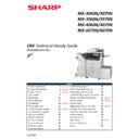 Sharp MX-3050N, MX-3060N, MX-3070N, MX-3550N, MX-3560N, MX-3570N, MX-4050N, MX-4060N, MX-4070N (serv.man2) Handy Guide