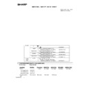 Sharp MX-3500N, MX-3501N, MX-4500N, MX-4501N (serv.man175) Regulatory Data