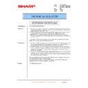 Sharp MX-3500N, MX-3501N, MX-4500N, MX-4501N (serv.man92) Technical Bulletin