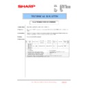 Sharp MX-4100N, MX-4101N, MX-5000N, MX-5001N (serv.man153) Service Manual / Technical Bulletin