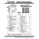 Sharp MX-4100N, MX-4101N, MX-5000N, MX-5001N (serv.man38) Service Manual