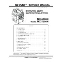 Sharp MX-6500N, MX-7500N (serv.man11) Service Manual