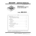 Sharp MX-C250, MX-C250E, MX-C250F, MX-C250FE, MX-C250FR, MX-C300F, MX-C300W, MX-C300WE, MX-C300A, MX-C300WR (serv.man9) Service Manual
