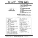 Sharp MX-C300P, MX-C300PE, MX-C300PL (serv.man4) Parts Guide