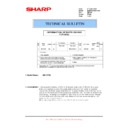 Sharp MX-CFX2 (serv.man3) Service Manual / Technical Bulletin