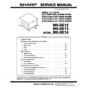Sharp MX-DE12, MX-DE13, MX-DE14 Service Manual