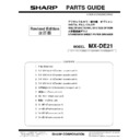 Sharp MX-DE21 (serv.man2) Service Manual / Parts Guide