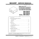 mx-de25, mx-26, mx-27 (serv.man2) service manual