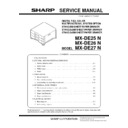 Sharp MX-DE25, MX-26, MX-27 Service Manual