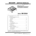 Sharp MX-DE29 (serv.man2) Service Manual