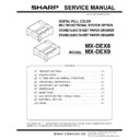 Sharp MX-DEX8, MX-DEX9 Service Manual