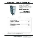 Sharp MX-FD10 Service Manual / Specification