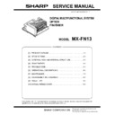 mx-fn13 service manual