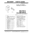 Sharp MX-FN14 (serv.man2) Service Manual / Parts Guide