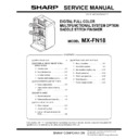 Sharp MX-FN18 Service Manual