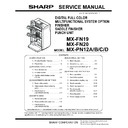 Sharp MX-FN19, MX-FN20, MX-PN12 Service Manual / Specification