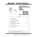 Sharp MX-FN21, MX-FN22, MX-PN13 (serv.man3) Service Manual