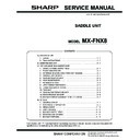 Sharp MX-FNX8 Service Manual
