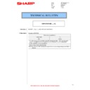 Sharp MX-FR37U (serv.man10) Service Manual / Technical Bulletin