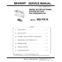 Sharp MX-FX10 Service Manual