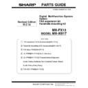 Sharp MX-FX13 (serv.man2) Service Manual / Parts Guide