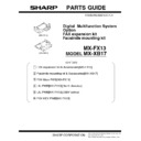 Sharp MX-FX13 (serv.man3) Service Manual / Parts Guide