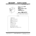 Sharp MX-LC11 (serv.man3) Service Manual / Parts Guide