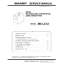 Sharp MX-LC12 Service Manual / Specification