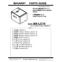 Sharp MX-LC16 (serv.man2) Service Manual / Parts Guide