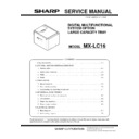 Sharp MX-LC16 Service Manual